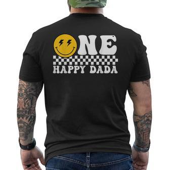 One Happy Dude Dada 1St Birthday Family Matching Men's T-shirt Back Print - Seseable