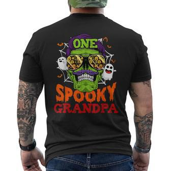 One Spooky Grandpa Halloween Costume Family Men's T-shirt Back Print
