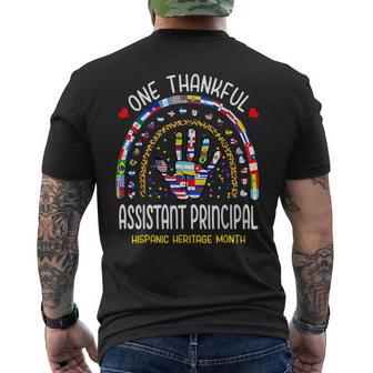 One Thankful Assistant Principal Hispanic Heritage Month Men's T-shirt Back Print - Monsterry CA