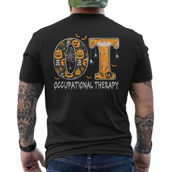 Ot Occupational Therapy Therapist Halloween Ota Spooky Men's T-shirt Back Print - Monsterry