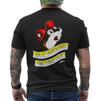 Otter Buc Around And Find Out Mens Back Print T-shirt - Thegiftio UK