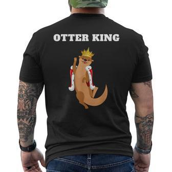 Otter King Otter Boys Otter Men's T-shirt Back Print | Mazezy