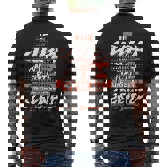 Oupa Grandpa Gift If Oupa Cant Fix It Were All Screwed Mens Back Print T-shirt - Seseable