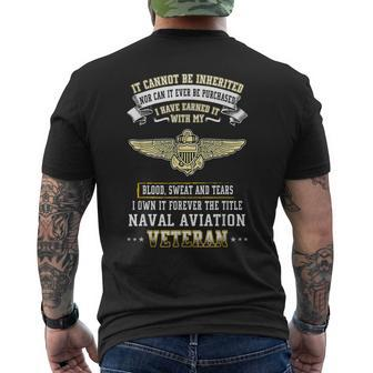 I Own Forever The Title Naval Aviation Veteran Men's Back Print T-shirt | Mazezy