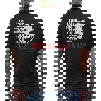 Pain Is Victory Bull Riding Funny Rodeo Rider Gift Rodeo Funny Gifts Mens Back Print T-shirt | Mazezy