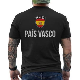 País Vasco Pride Basque Country Roots Mens Back Print T-shirt | Mazezy