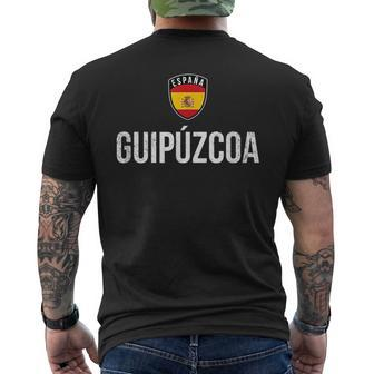 País Vasco Pride Guipúzcoa Basque Country Roots Mens Back Print T-shirt | Mazezy