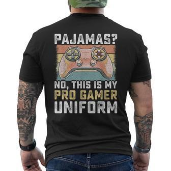 Pajamas No Pro Gamer Funny Video Games Boys Ns Gaming Mens Back Print T-shirt - Seseable