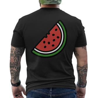 Palestine Watermelon Men's T-shirt Back Print | Mazezy