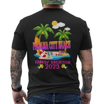Panama Family Vacation 2023 Summer Beach Matching Tropical Mens Back Print T-shirt | Mazezy
