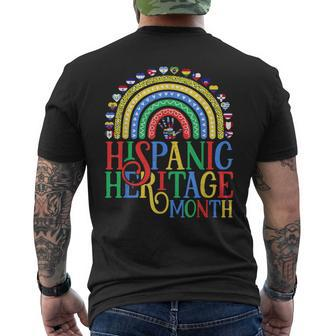 Hispanic Heritage Month Celebrating Pride Countries Latino Men's T-shirt Back Print - Monsterry AU