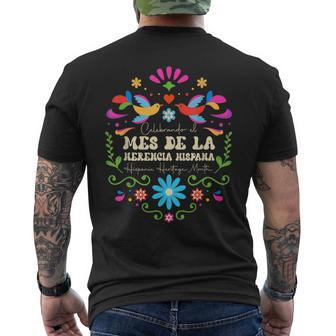 Hispanic Heritage Month Herencia Hispana Latino Men's T-shirt Back Print - Seseable