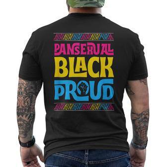 Pansexual Black Proud Junenth Protest Blm Fist Pride Mens Back Print T-shirt | Mazezy