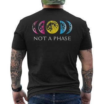 Pansexual Pride Not A Phase Moon Design For Pansexual Mens Back Print T-shirt | Mazezy UK