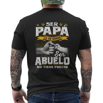 Being Papa Is A Honor Being Grandpa Has No Price Men's T-shirt Back Print - Monsterry UK