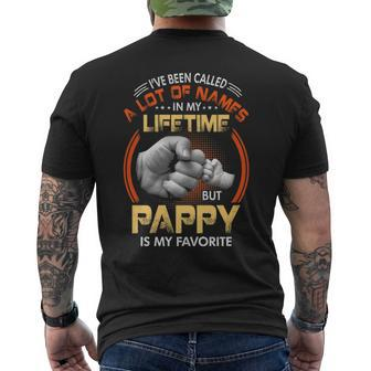 Pappy Grandpa Gift A Lot Of Name But Pappy Is My Favorite Mens Back Print T-shirt