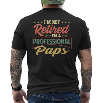 Paps Grandpa Gift Im A Professional Paps Mens Back Print T-shirt - Seseable