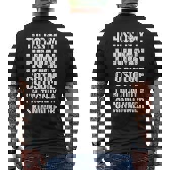 Paranormal Occult Skinwalker Costume Men's T-shirt Back Print | Mazezy