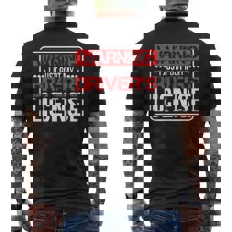 Passing Driving License Gift Driving Test | Drivers License Mens Back Print T-shirt | Mazezy