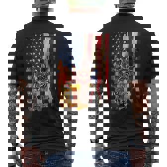 Patriot Day September 11 Firefighter God Bless Usa - Black Mug Mens Back Print T-shirt - Monsterry
