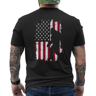 Patriotic Bigfoot Funny Usa 4Th Of July 2023 Men Women Kids Mens Back Print T-shirt | Mazezy