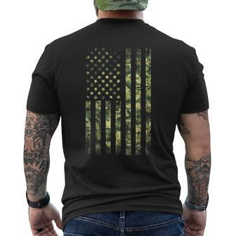 Patriotic Camouflage 4Th Of July Camo American Flag Mens Back Print T-shirt | Mazezy CA