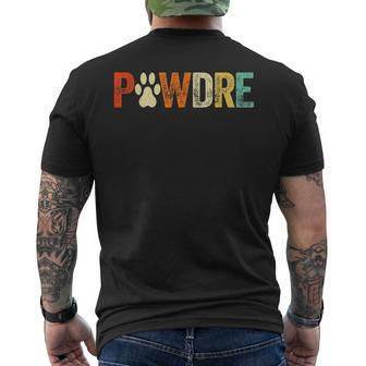 Pawdre Cat Dad Dog Dad Fathers Mens Back Print T-shirt - Seseable
