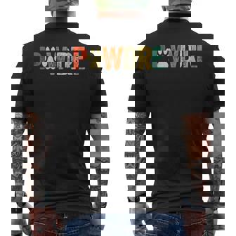 Pawdre Cat Dad Dog Dad Fathers Mens Back Print T-shirt - Seseable