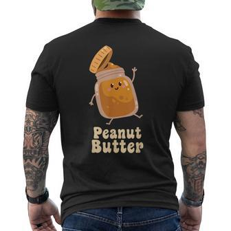 Peanut Butter & Jelly Matching Couple Halloween Best Friends Men's T-shirt Back Print - Monsterry AU