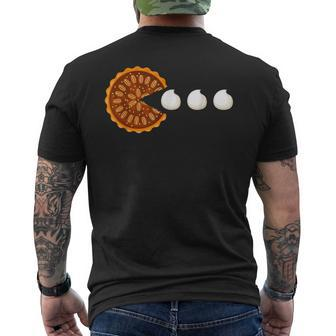 Pecan Pie Thanksgiving Men's T-shirt Back Print | Mazezy
