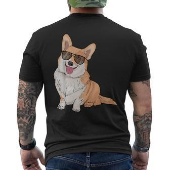 Pembroke Welsh Corgi For Cute Dog Lovers Men's T-shirt Back Print | Mazezy