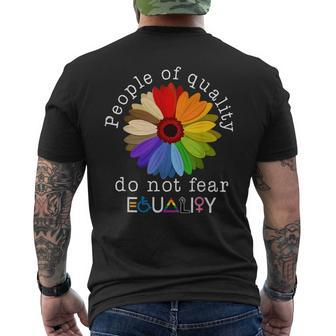 People Of Quality Do Not Fear Equality Men's T-shirt Back Print - Seseable
