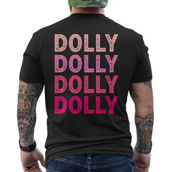 Personalized Name Dolly I Love Dolly Men's T-shirt Back Print - Monsterry