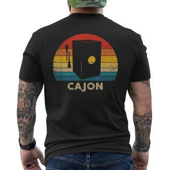 Peruvian Cajon Retro Men's T-shirt Back Print | Mazezy
