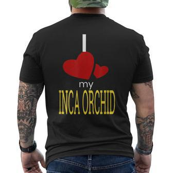 Peruvian Inca Orchid Dog Love Men's T-shirt Back Print | Mazezy