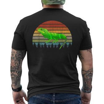 Pet Green Water Dragon Lizard Reptile Herpetologist Gift Mens Back Print T-shirt - Thegiftio UK