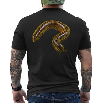 Pet Millipede Insect Bug Giant Millipede Men's T-shirt Back Print | Mazezy