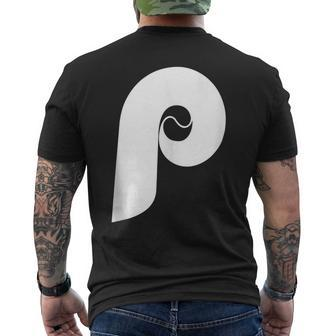 Philly Baseball P Mens Back Print T-shirt | Mazezy AU