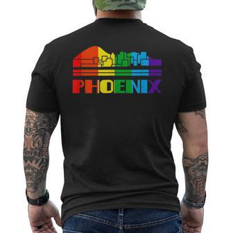 Phoenix Lgbt Pride Month Gifts Gay Lesbian Gift Mens Back Print T-shirt | Mazezy