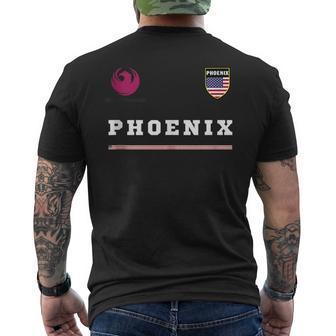 Phoenix SportsSoccer Jersey National Pride Gift Mens Back Print T-shirt | Mazezy