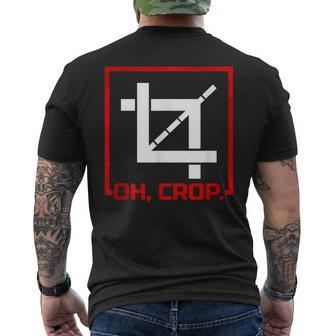 Photography Image Editing For Photographer Men's T-shirt Back Print | Mazezy