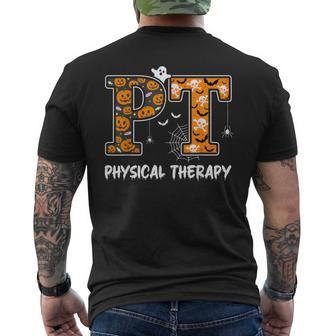 Physical Therapy Therapist Scary Halloween Costume Men's T-shirt Back Print - Monsterry DE