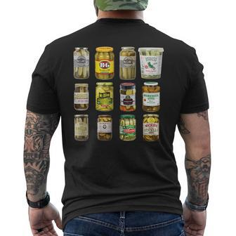 Pickle Social Viral Best Canned Pickles Jar Men's T-shirt Back Print - Monsterry