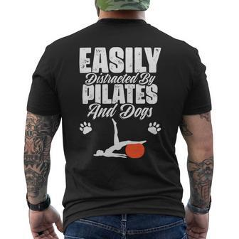 Pilates Exercise Workout Fitness Health Namaste Yoga Mens Back Print T-shirt - Monsterry DE