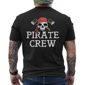 Pirate Squad Graphic Design Pirate Crew Mens Back Print T-shirt - Seseable
