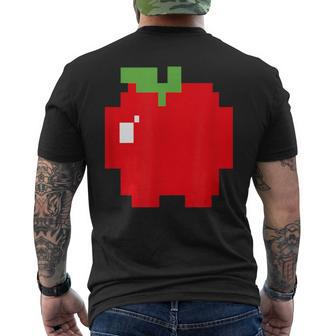 Pixel Apple 80S Video Game Halloween Group Costume Men's T-shirt Back Print | Mazezy