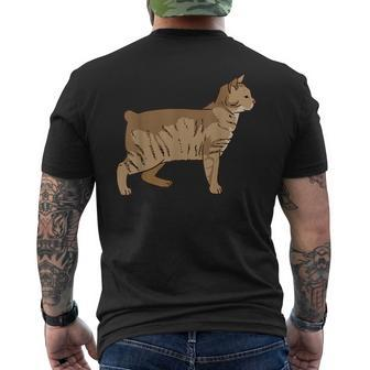 Pixie Bob Cat Cat Lover Men's T-shirt Back Print | Mazezy