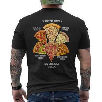 Pizza Connoisseur Italian Pizza Lover American Pizza Men's T-shirt Back Print | Mazezy