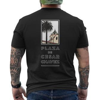 Plaza De Cesar Chavez Official Men's T-shirt Back Print | Mazezy