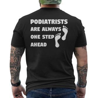 Podiatrist Foot Feet Podiatry Doctor Joke Men's T-shirt Back Print | Mazezy